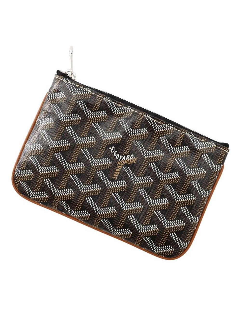 Goyard Pouch Senat Mini Leather Case Black